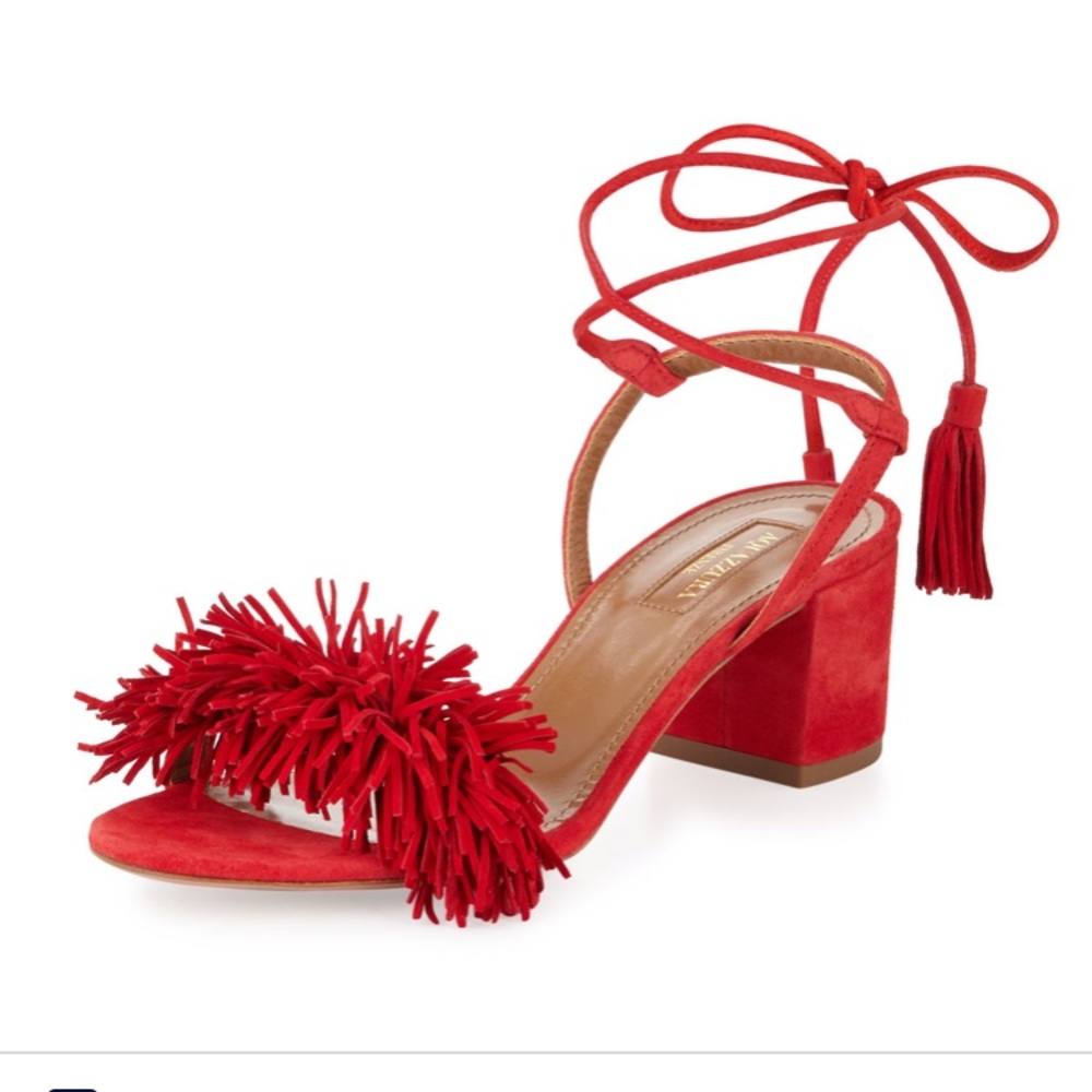 Aquazzura Wild Thing 50 Lipstick Red